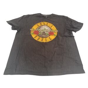 Guns N' Roses Women's Black Tie Dye T-Shirt Size XL